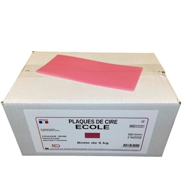Pink Training Wax Sheets – 5 kg Box by JCOM Dental