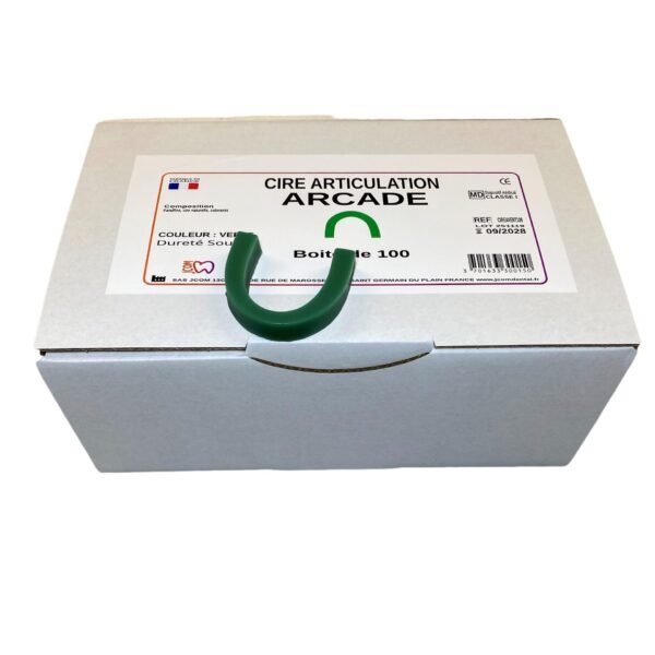 Green Horseshoe Wax – 100 Pieces by JCOM Dental