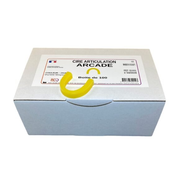 Yellow Horseshoe Wax – 100 Pieces by JCOM Dental