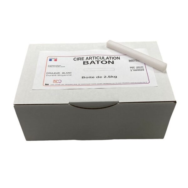 White Wax Sticks – 2.5 kg Box by JCOM Dental