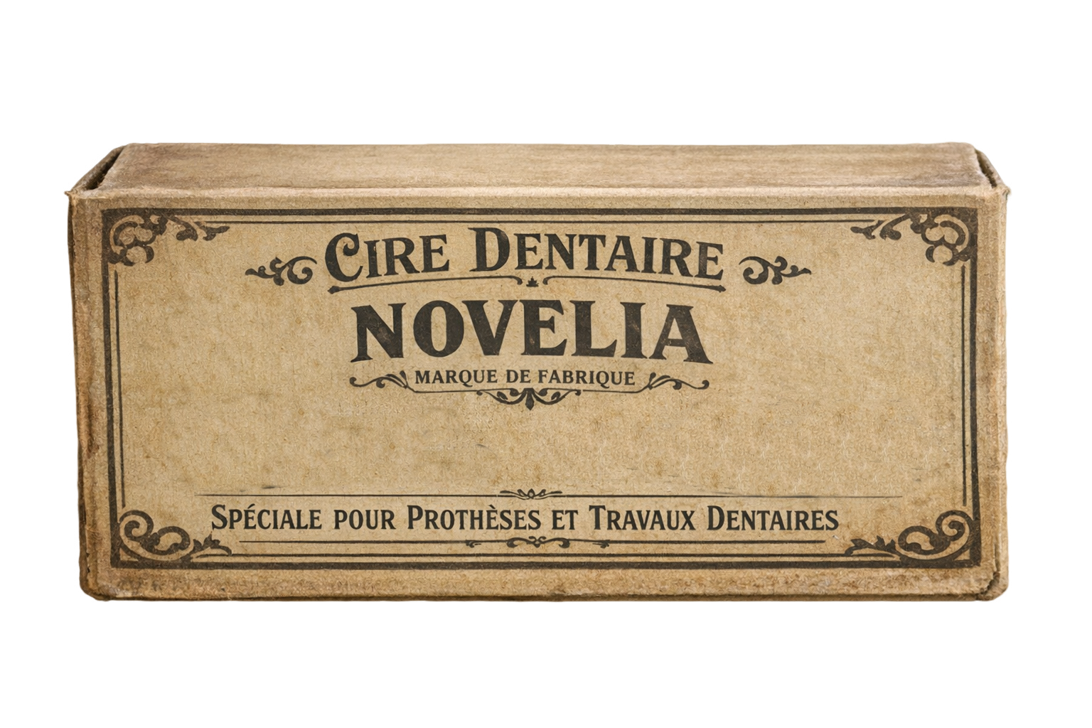 Pre-war Novelia dental wax packaging